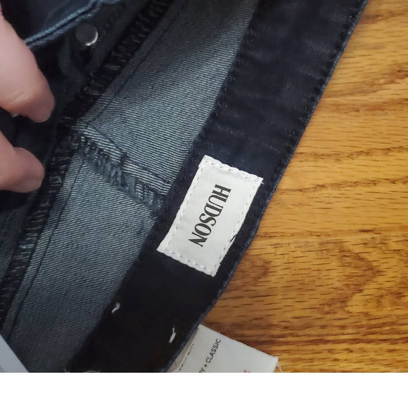 Hudson Kids Stretch Denim Roll Cuff Short Shorts Low Octane Big Girl's Size 10 - Picture 8 of 13